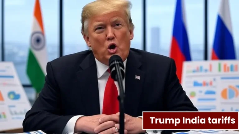 Trump Threatens Steep Tariff Hike on India Over Russian Oil Trade