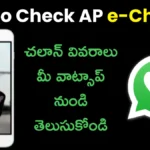 How to Check AP e-Challan