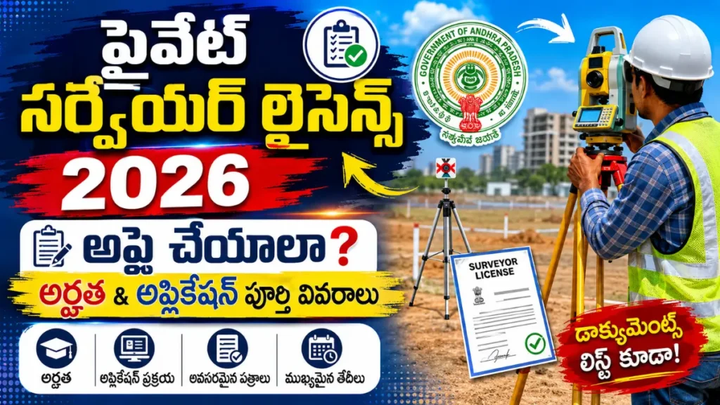 AP Private Surveyor License 2026 Application